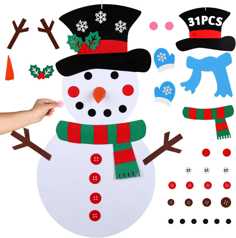 DIY Felt Christmas Snowman