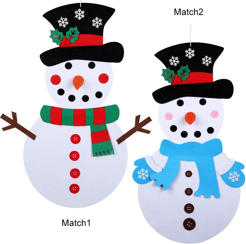 DIY Felt Christmas Snowman