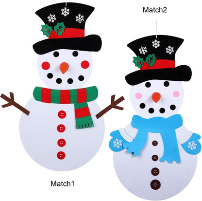 DIY Felt Christmas Snowman